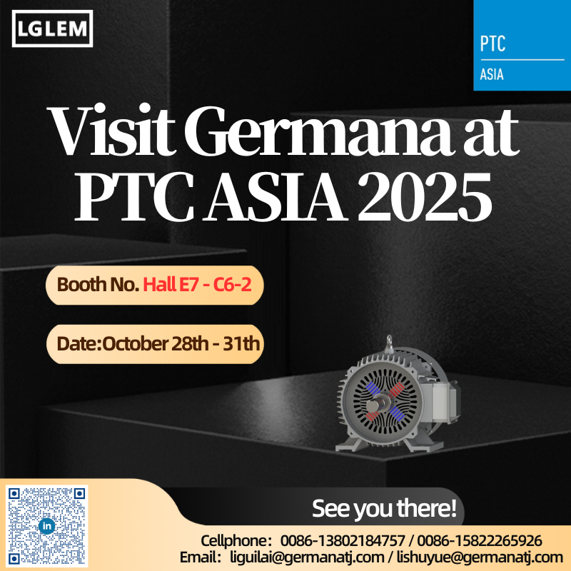 Germana at PTC ASIA 2025 | High-Performance Electric Motors