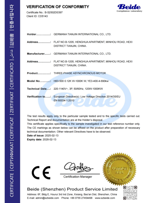 CE-Three-Phase Asynchronous Motor